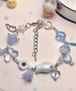 vòng tay chuỗi charm cá