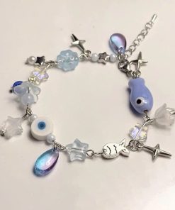 vòng tay chuỗi charm cá