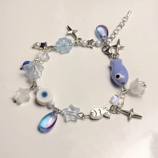 vòng tay chuỗi charm cá