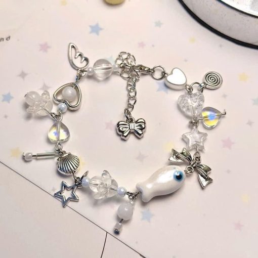 vòng tay chuỗi charm cá